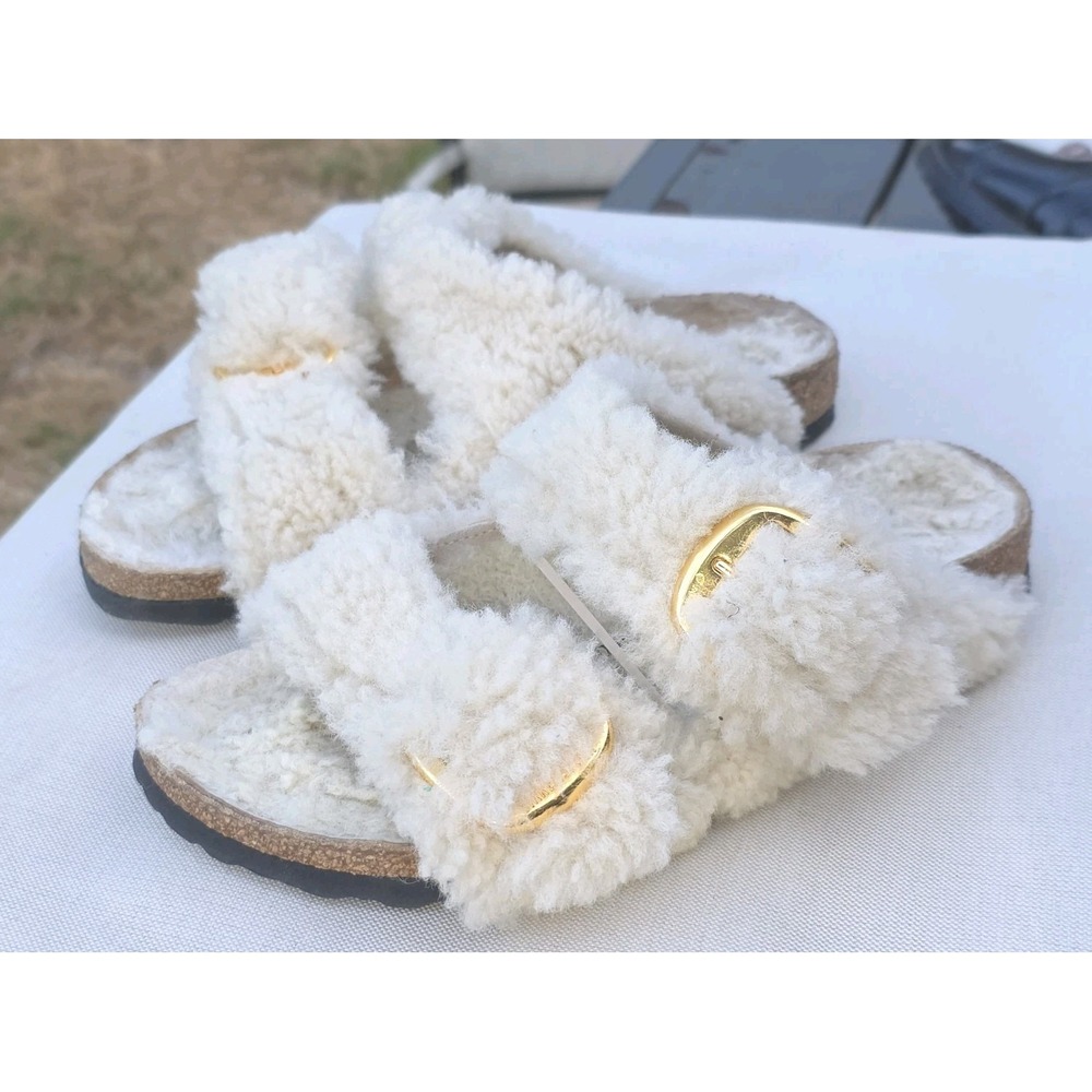BIRKENSTOCK Arizona Big Buckle Teddy River Sandals Unisex Size M6/W8